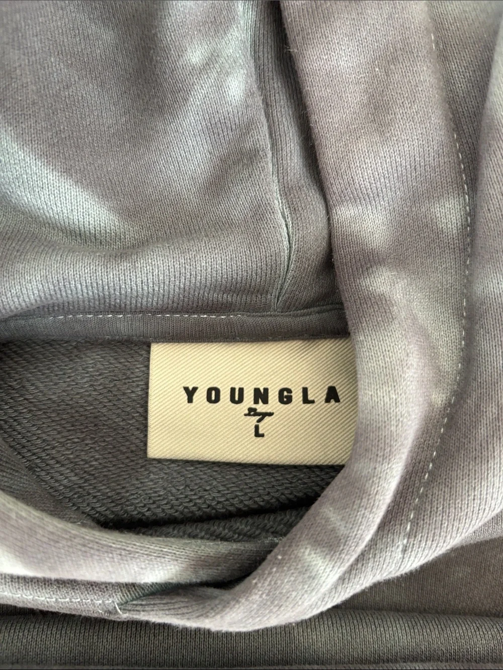 YoungLA Men’s Size L Tie Dye Hooded Sweatshirt - Picture 5 of 6